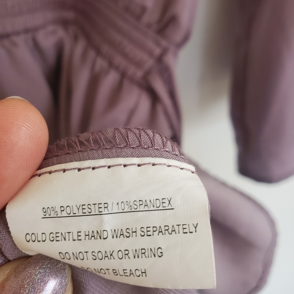 Princess Polly Lavender Gray Skort Romper - Picture 9 of 9